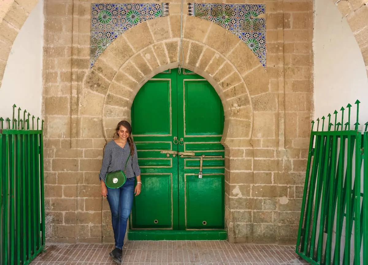 Essaouira green door