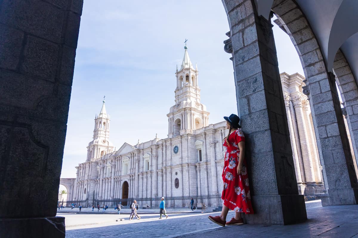 Basilica Cathedral of Arequipa + La Plaza de Armas