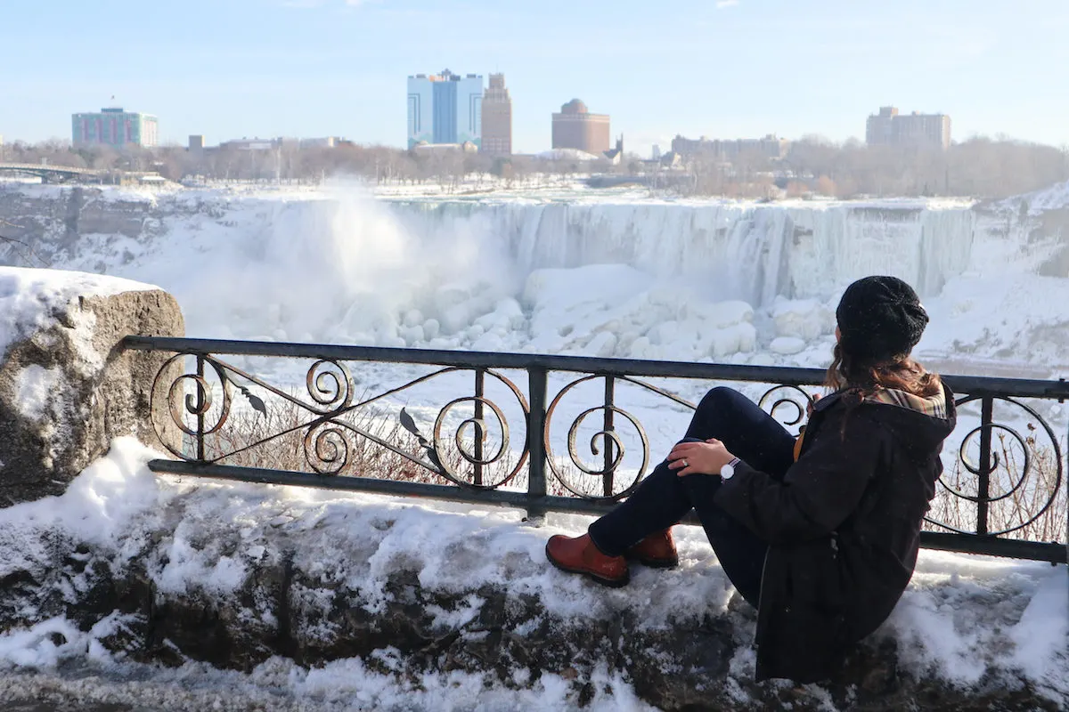 cataratas del niagara invierno lado canadiense