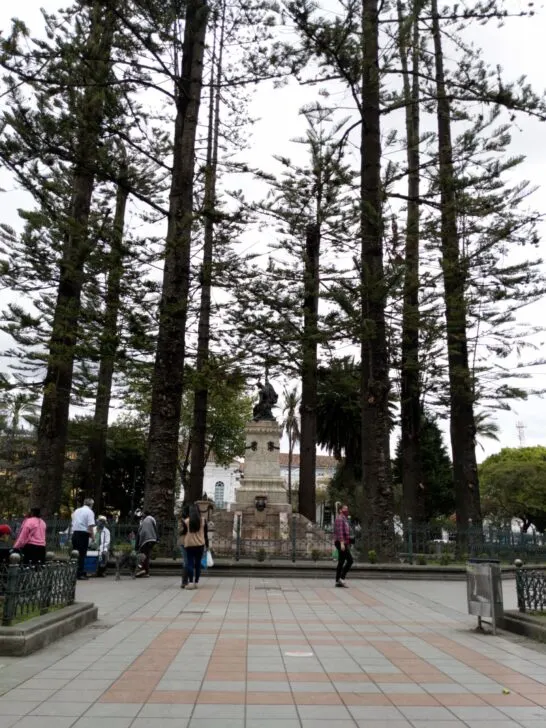 Parque Central de Cuenca: Abdon calderon