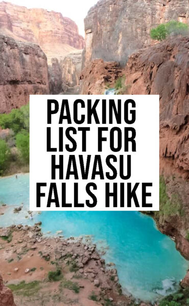 Packing List for Havasu Falls Hike