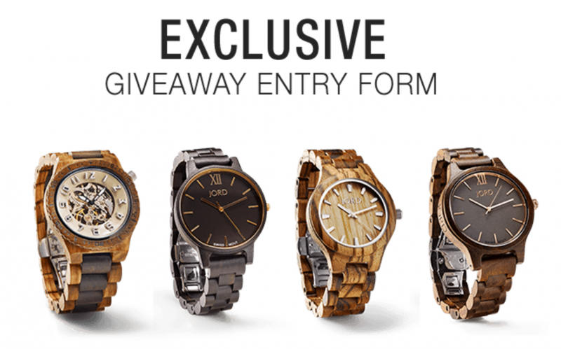 Jord Wooden Watches Giveaway