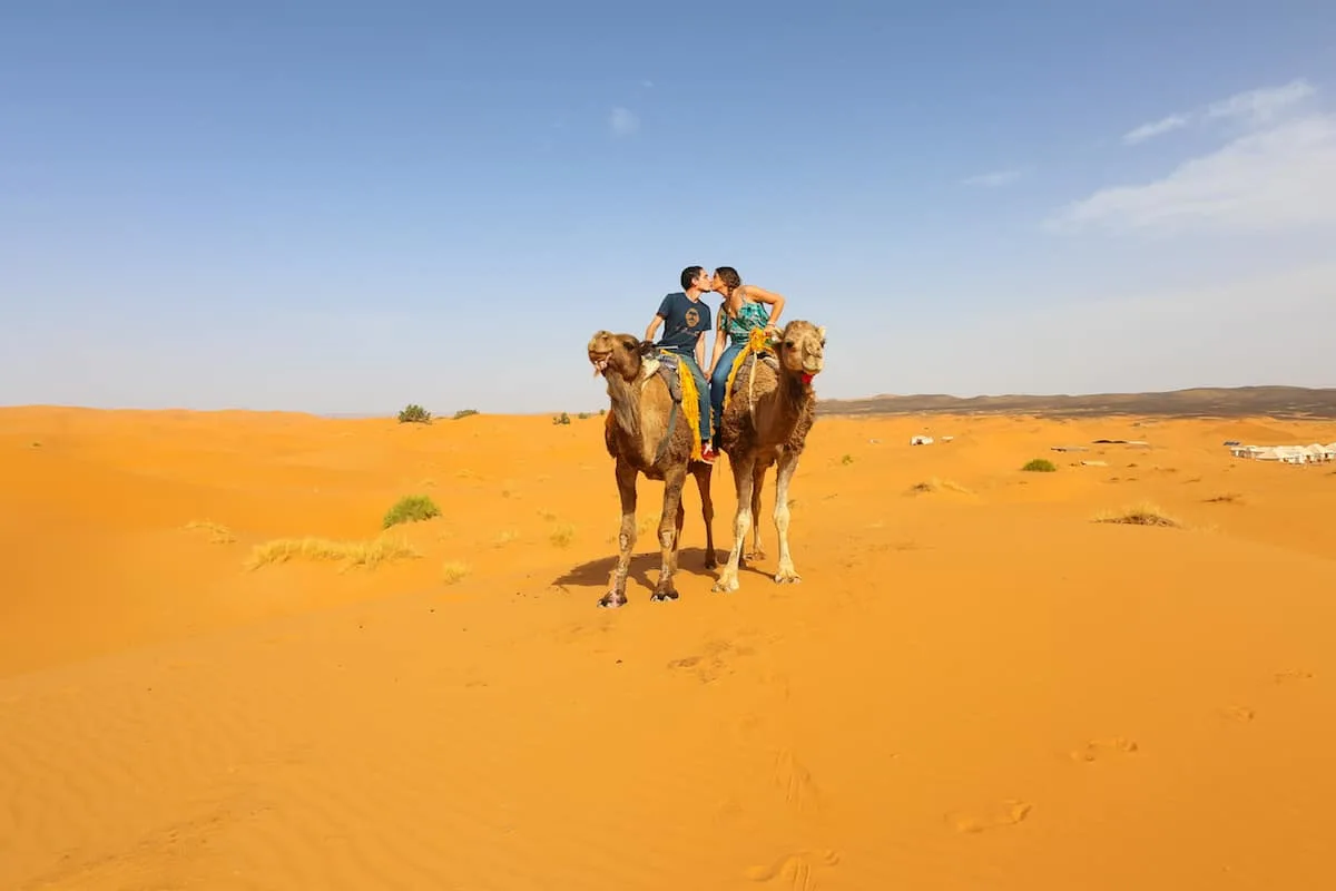 Glamping in Morocco's Sahara Desert Camel Ride