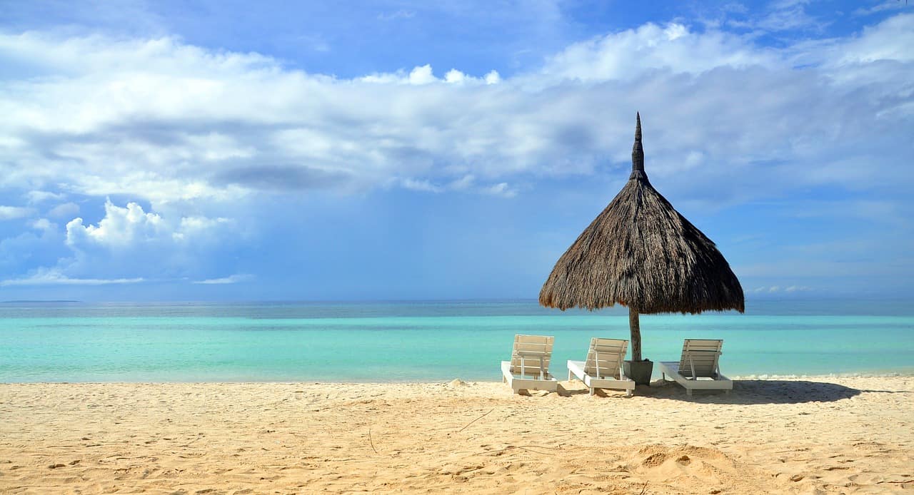 Relaxing at the beach in the philippines