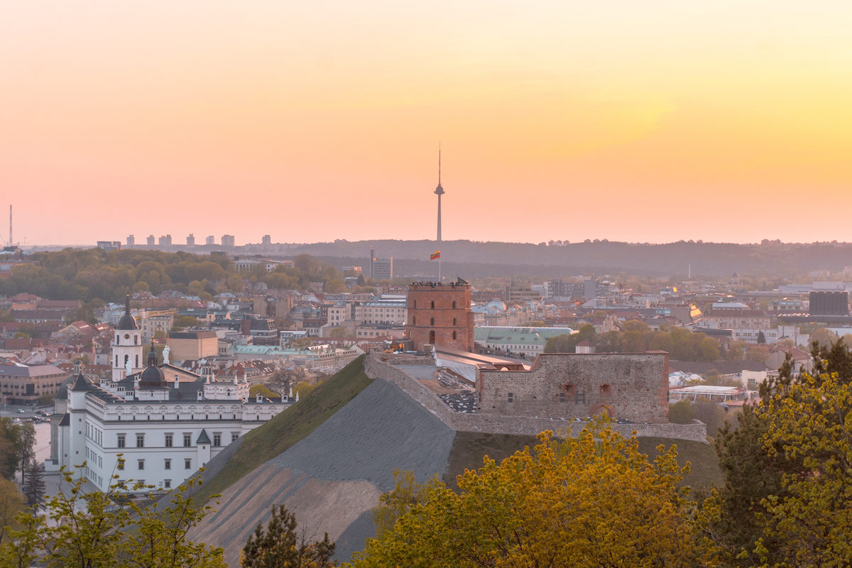 Where to get the best panoramic views of Vilnius